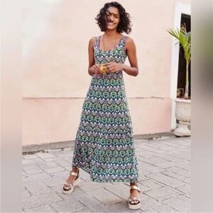 BODEN Maya Woodland Jersey Maxi Dress size 12R